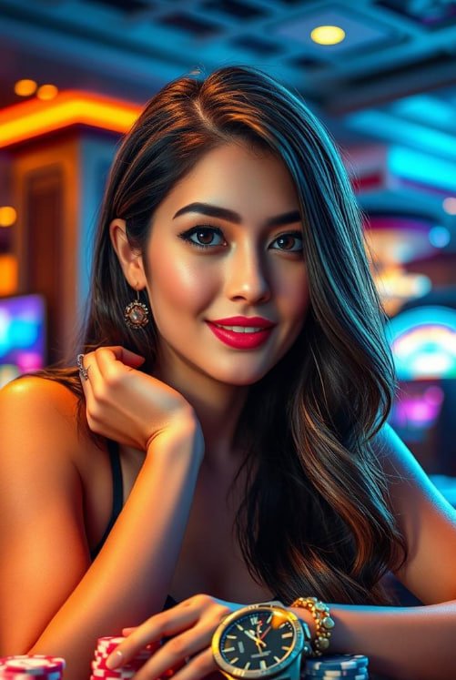 Pengguna Indonesia mengakses meja Baccarat kasino langsung viv333 dari smartphone Android